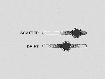 Grain Sliders experimental grain interface minimal monochrome music music production slider software software development static synth texture ui vst