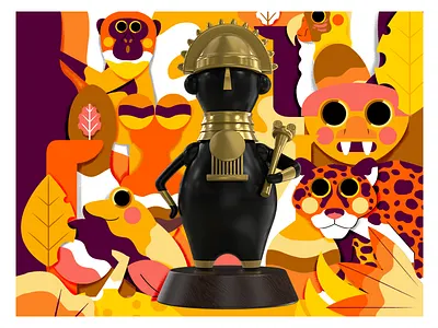 BUPO SIPA art toy ceramic ceramica colombia illustration ilustración jhonny núñez precolombino