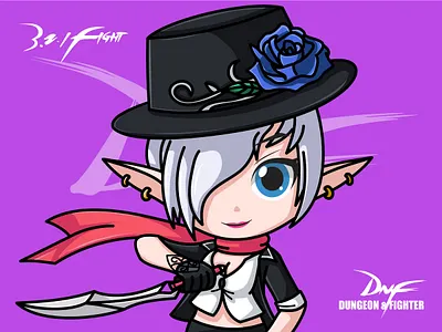 DNF—thief dagger dnf game illustrator spirit