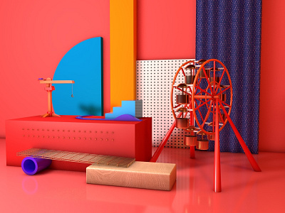 indoor c4d c4d design ui vector 动画