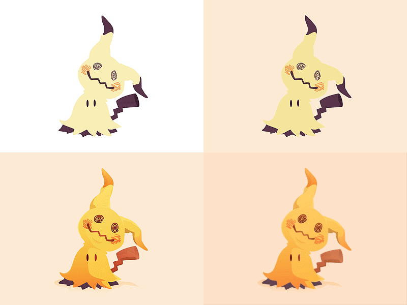 ミミッキュ 谜拟Q Mimikyu animation illustration pokemon principle sketch