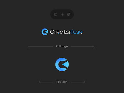 Logo for influence software - Creatorfuse app brand branding chart color colorfull design flat icon identity illustration influencer marketing instagram logo minimal typogaphy ui vector