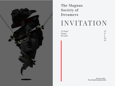Invitation Card card design invitation minimal ui