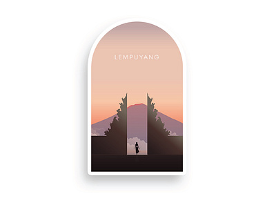 Lempuyang " Gate of heaven | Illustration artwork badge badge logo badgedesign bagdelogo bali bali logo branding creative graphc graphic design graphic deisgn graphicdesign icon illustration lempuyang logo logo design logodaily vector