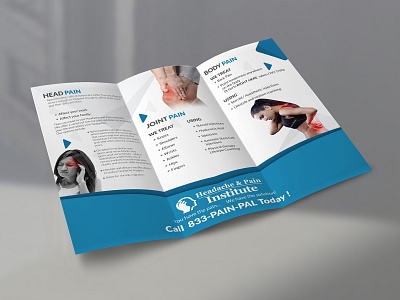 Headache And Pain Institute Brochure Design advertise advertisement brochure brochure design brochure layout brochure mockup brochure template design