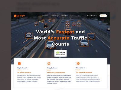 Greyn - Traffic Analysis app design best ui ux solution branding design design work greyn indian traffic analysis ui ux design