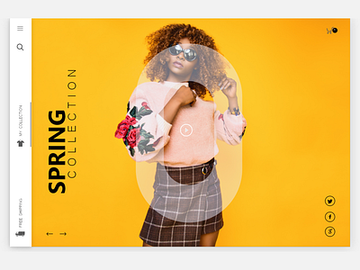 Fashion art clear collection color design fashion flat product simple site ui ux wear web webdesign website