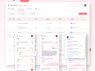 Case: Desktop and mobile layout for ERP system app crm dashboard design erp list ui management app management system mobile mobile design multi platform layout table layout ui ux webdesign