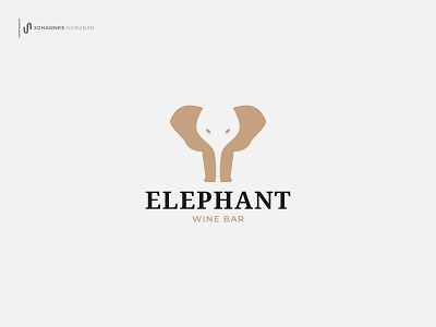 Elephant Wine Logo bar brand identity branding company logo corporate identity design dribbble elephant graphic design logo logo design logo idea logogram negative space negative space logo wine wine glass wine label
