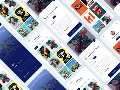 Reading App Design apps design apps screen book apps clean color creative ios mobile app mobile app design mobile ui ui uidesign uiux ux