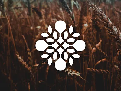 Bio ( Rebound ) abstract bio brand branding corn flower for sale geometric icon leaf logo logo design logodesign mark monochrome rose symbol wheat