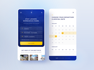 Novotel Mobile Booking Mask arrival booking booking mask departure hotel interface mask mobile overlay search ui ux user experience user interface vienna