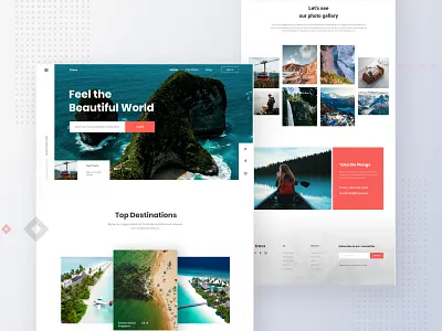 Travelling Landing Page 2019 design trend creative landing page design landing page design minimal design modern popular shot travel travelling landing page trendy clean minimal design typography ui uiux ux web design