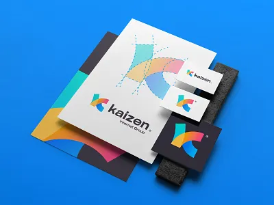 Kaizen Internet Group anagram branding design gradient identity kaizen logo logotipo logotype monogram theepode typography vector