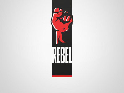 Rebel Logo - White. Weekly Logo Project 13/52 bold branding clean concept flat flat design logo modern rebel vector