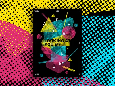 Looking At You #7 Poster #166 challenge cmyk conception creation creativity design challenge design experiment digital art geometric graphic design graphic designer inspiration photoshop poster poster art poster creation poster design process speed art typographic