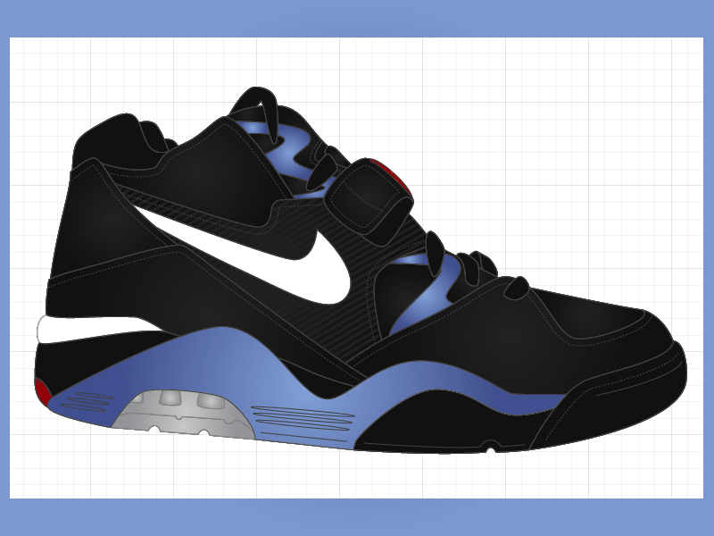 Nike Air Force 180 animation illustration nike sneaker vector