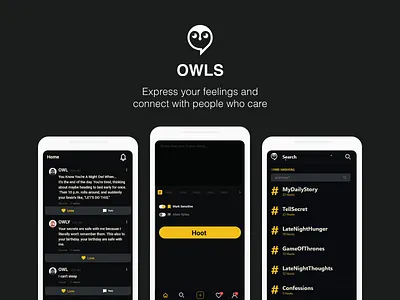 Owls anonymous app owls product design social