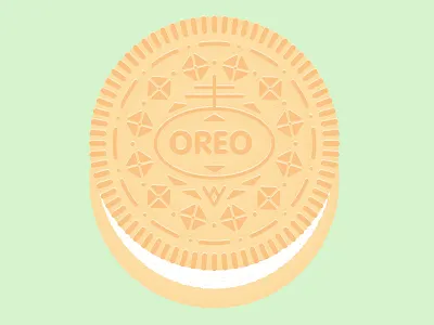 Daily Biscuit Challenge 36, The Golden Oreo biscuit biscuits design goldenoreo illustration oreo rough sugar texture treat vector
