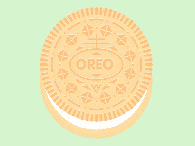 Daily Biscuit Challenge 36, The Golden Oreo biscuit biscuits design goldenoreo illustration oreo rough sugar texture treat vector