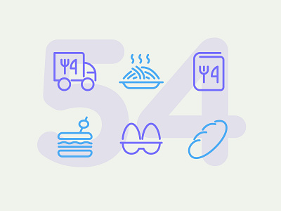 Day 54 food icon icon set icons illustration line ui vector