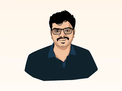 Digital Portrait - Akhilesh birthday caricature digital portrait friends gift illustration