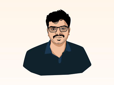 Digital Portrait - Akhilesh birthday caricature digital portrait friends gift illustration