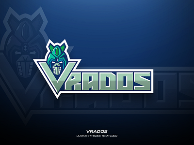 Vrados branding design frisbee illustration logo sports team ultimate vector