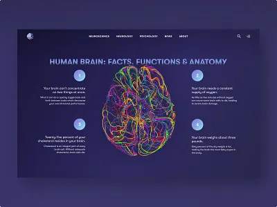 Experimenting brain design human brain landing landing page ui ui design uiux user experience ux ux design web design