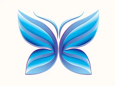 Butterfly abstract blue brand identity branding bugs butterfly colorful design elegant fly geometric gradient illustraion insect logo logodesign moth shapes vector wings