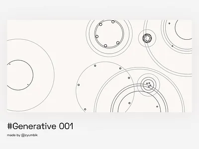 Generative 001 art black and white circles daily design dots figma figmadesign generative geometric lines monochrome random shapes simple technology vector