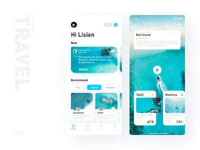 Travel project. ui ux 动画 品牌 应用 插图 设计