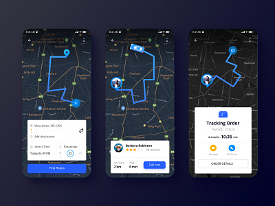 Hitching a ride app | Daily UI practice ui ux 应用 设计