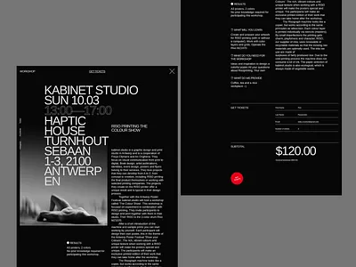 Aurora Events Design Kit. About about about page about us brutalist dark ui data form design interface minimalism promo page themplates typography ui component ui design ui elements ui kit ui kits ui pack uidesign