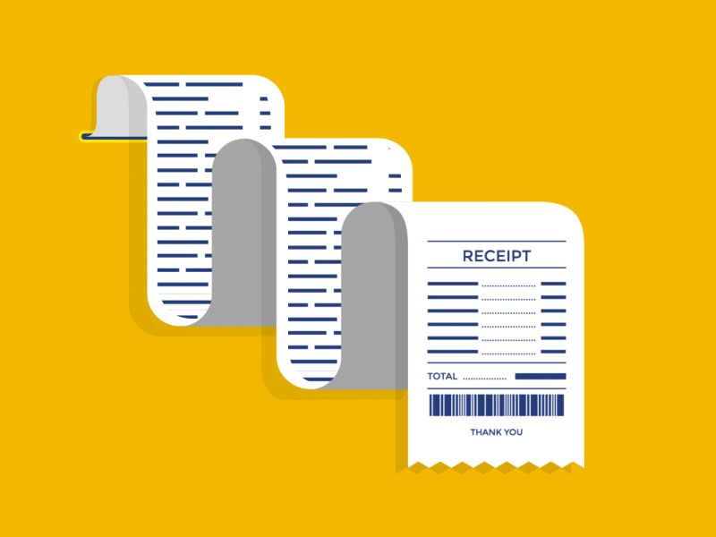Invoice Receipt Animation animation gif invoice motion paper receipt tutorial
