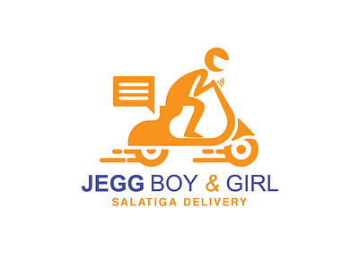 Jegg Boy & Girl | Logo badge branding creative deigner delivery delivery app delivery logo fast fast logo graphic deisgn icon illustration logo logo design logodaily motorcycle motorcycle logo quick quick logo vector