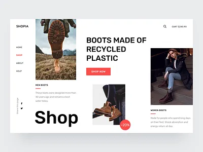 Shoes shop exploration app boots clothes collection commerce concept desktop exploration shoes shop shopify shopify plus shopify store shopify theme shopify website store