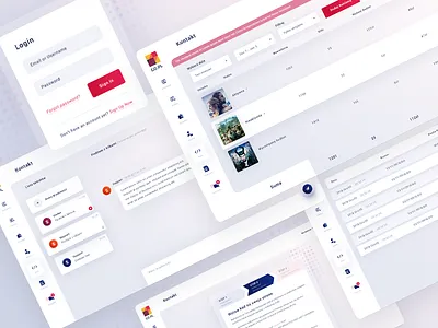 GO.pl adobe photoshop chat dashboard design landing light list login material navigation navigation bar steps table ui ux web web design webdesign website website design