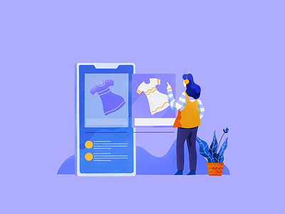 Pick A Gift app dress ecommerce flat design flat illustration gift illustration landing page online shop payout plant procreate shop social website design
