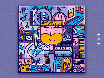 Father's day ui 卷筒纸 插图 插画设计