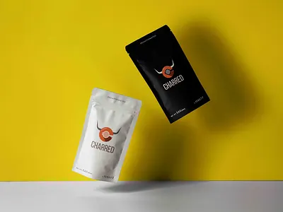 Charred Pouch Packaging branding branding agency branding and identity branding concept branding design creative design creative designer design first shot hello dribbble hellodribbble identity logo packaging mockup packagingdesign