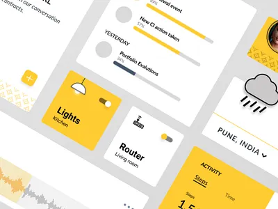 Pitah - freebie adobe xd app design iot mail mobile smarthome ui ux ux ui weather