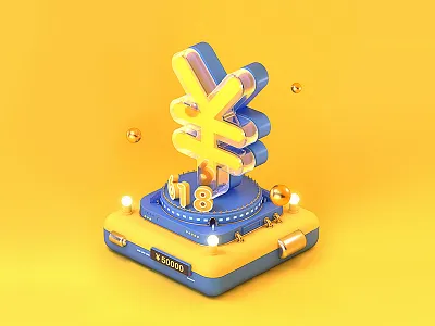 About6.18 2.5d art c4d case design 图标