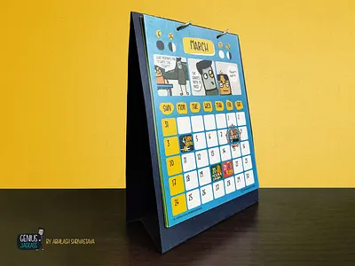 Calendar 2019 by Genius Jackass abhilash branding calendar 2019 comic calendar comic calendar 2019 design genius jackass graphic illustration