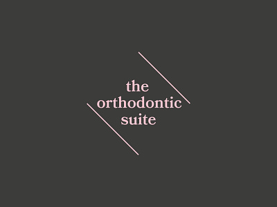 The Orthodontic Suite Logo brand brand identity branding graphic design logo logo design logodesigns mark typography vector wordmark