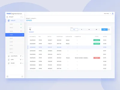 Patient List Dashboard app clean dashboard design interface minimal product ui ux white