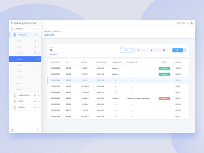 Patient List Dashboard app clean dashboard design interface minimal product ui ux white