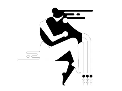 watering flowers character character illustration characterdesign design flat flowers geometric graphic design icon icons illustration line minimal plants simple vector woman