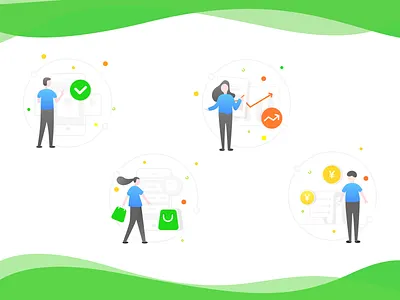 the illustration about finance app design finance illustration ios money people ui ux