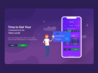 App for Trading investment banking adobe xd app design illustration photoshop ui ui ux design ux vector web website